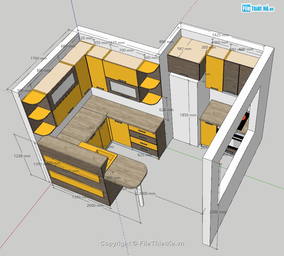 tủ bếp,sketchup tủ bếp,tủ,thư viện cửa các loại,thư viện tủ đồ